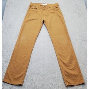 Levi's Jeans Womens 20R‎ Brown Denim Slim Fit Mid Rise Straight Fit White Tab